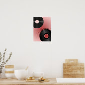 "Fille mets ton disque en marche" Affiche de disqu (Cuisine)
