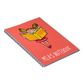 Fille mignonne lisant une fille de geek de livre (Côté Droit)