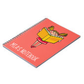 Fille mignonne lisant une fille de geek de livre (Côté gauche)