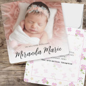 Fille Modèle photo rose bébé Floral