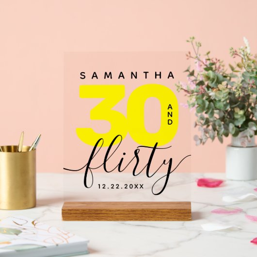 Fille moderne brillant Jaune 30 et Flirty Annivers (Mariage)