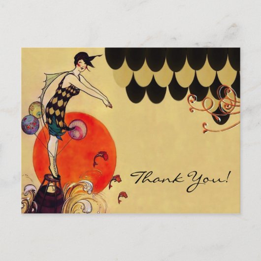 Fille nage ~ Carte postale (Devant)