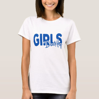 Fille Ne pleure pas typographie blanc T-shirt