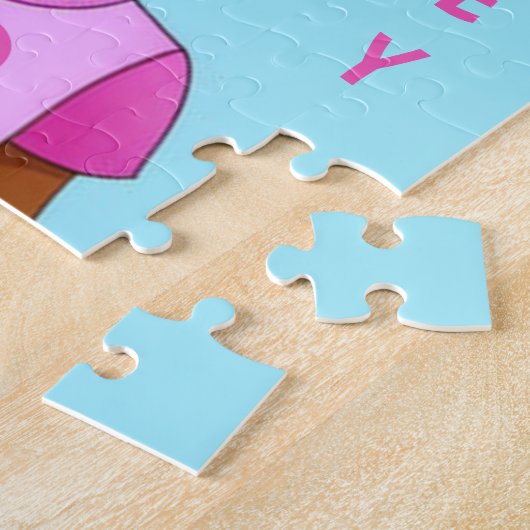 Fille noire avec tresses Puzzle personnalisé (Côté)