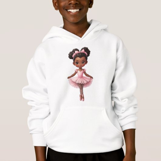 Fille noire Ballerina Rose Ballet (Devant)
