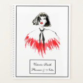 Fille noire et rouge Mode moderne Élégant (Devant)