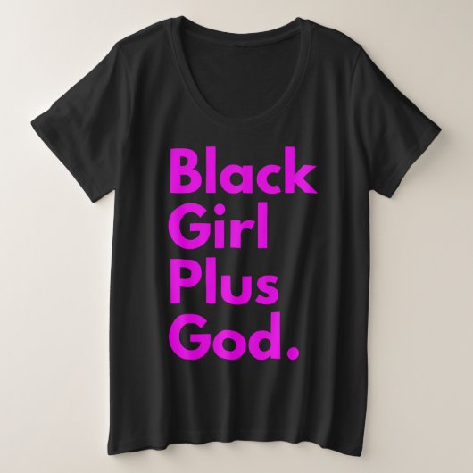 FILLE NOIRE PLUS DIEU (Design devant)