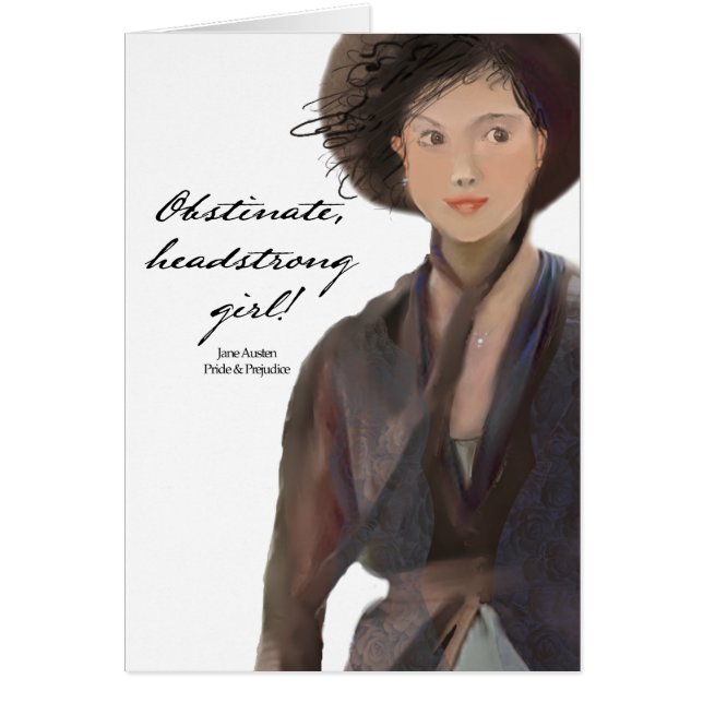 Fille obstinée et entêtée !  Jane Austen (Devant)
