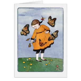 Fille papillon Monarque