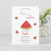 fille pastèque invitation d'anniversaire (Debout devant)