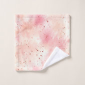 Fille Peach rose Abstrait (Gant de toilette)