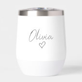 Fille personnalisée avec nom et coeur (Avant)