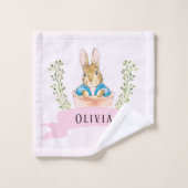 Fille Peter Rabbit Coutume rose (Gant de toilette)