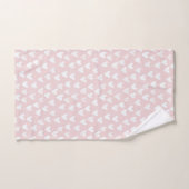 Fille Pink White Hearts Shower de Mariage (Serviette à main)