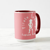 Fille Pirate Tasse rose (Devant droit)