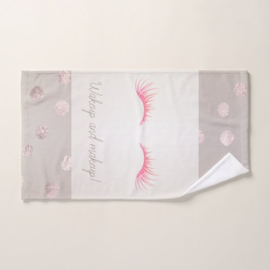 Fille Pois moderne, Faux Lashes (Serviette à main)