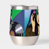 Fille Pop Art avec disque (Droite)