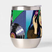 Fille Pop Art avec disque (Gauche)