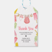 Fille Popsicle Baby shower Favoriser les étiquette (Devant)