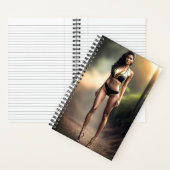 Fille portant en Carnet bikini noir (À l'intérieur)