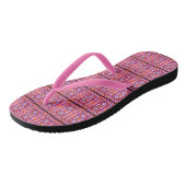 Fille Power Curvy Plaid tongs abstraits (Incliné)