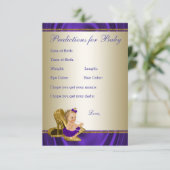 Fille Prédictions et cartes de conseil Baby shower (Debout devant)