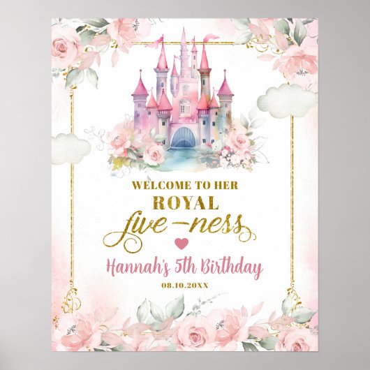 Fille Princesse Son Royal Fively Affiche de bienve (Devant)