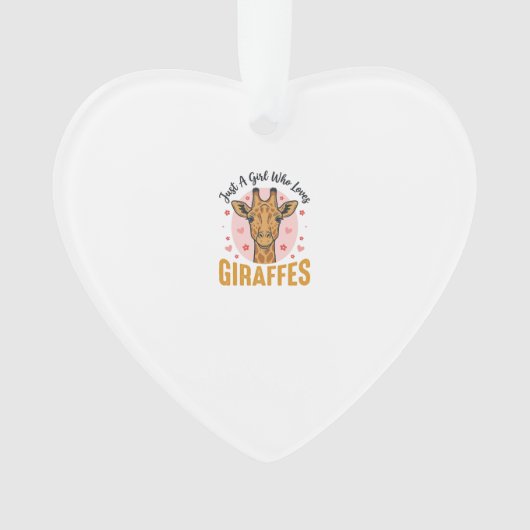Fille qui aime les girafes Design de gravure vinta (devant)