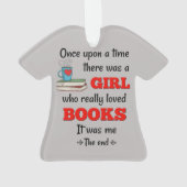 Fille qui aime les livres Ornament (dos)
