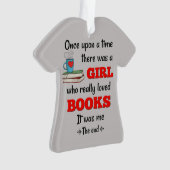 Fille qui aime les livres Ornament (devant)
