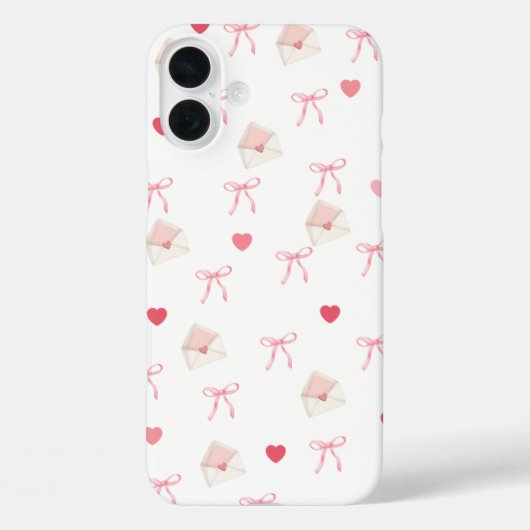Fille Rose Bow et coque iphone de coeur - Style mi (Verso)