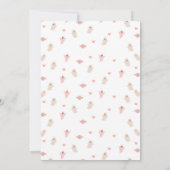 Fille rose Fantôme Halloween Invitation Anniversai (Dos)