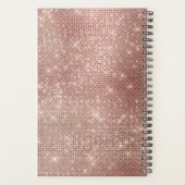 Fille Rose Gold Diamond Glam Sparkle Monogramme No (Dos)