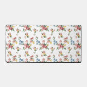 Fille rose, jaune et bleu floral (Recto)