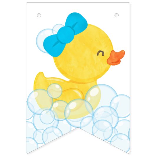 Fille rose Un Chanceux Canard Suspendu Bannière Bu (Premier drapeau)