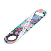 Fille rose violet Turquoise Aquarelle Fleurs Feuil (Devant angulaire)