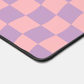 Fille rose violet Wavy Checkerboard esthétique (Coin)