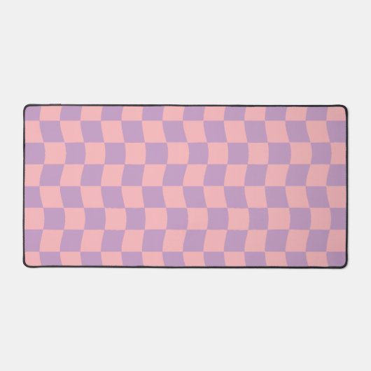Fille rose violet Wavy Checkerboard esthétique (Recto)