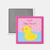 Fille Rubber Ducky Duck Party Favoriser les Magnet (Recto/Verso)