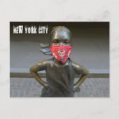 Fille sans peur avec masque brodé, NYC - H carte p (Devant)