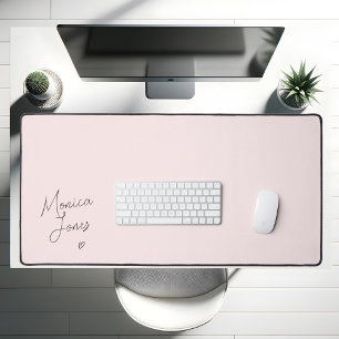 Fille Signature Script mignon Monogramme rose