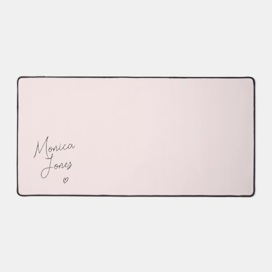 Fille Signature Script mignon Monogramme rose (Recto)