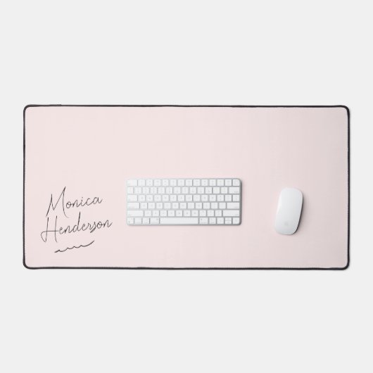 Fille Signature Script Monogramme rose (Clavier et souris)