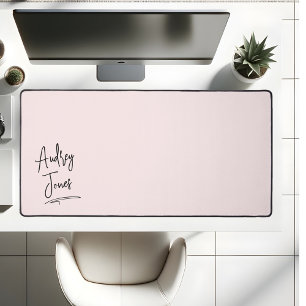 Fille Signature Script Monogramme rose