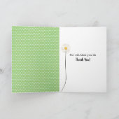 Fille Stick Figure Merci avec des Marguerites (Intérieur)