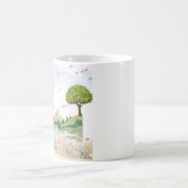 Fille sur balançoire Mug de café esthétique de la  (Centre)
