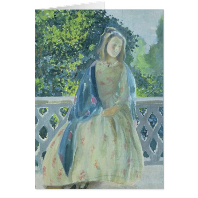 Fille sur Balcony, 1900 (Devant)