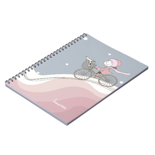 Fille sur le Carnet de vélo (Côté gauche)