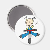 Fille Sur Le Magnet De Scooter (Recto/Verso)