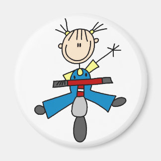 Fille Sur Le Magnet De Scooter